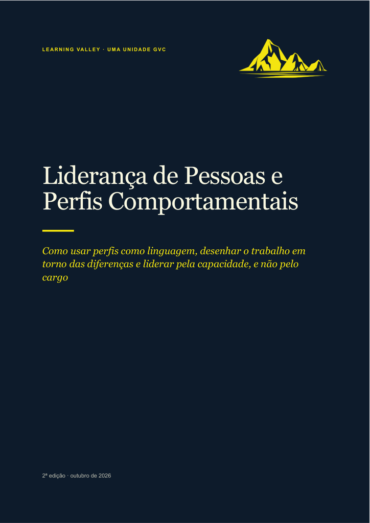 [LV-EB-lideranca-perfis-comportamentais] E-Book: Liderança de Pessoas e Perfis Comportamentais